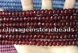 CCN5145 15 inches 5*8mm faceted rondelle candy jade beads