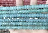 CCN5148 15 inches 5*8mm faceted rondelle candy jade beads