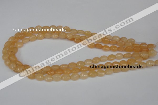 CCN515 15.5 inches 8*10mm oval candy jade beads wholesale