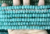 CCN5151 15 inches 5*8mm faceted rondelle candy jade beads