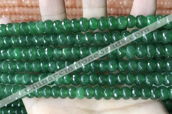 CCN5159 15 inches 5*8mm faceted rondelle candy jade beads