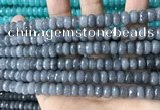 CCN5163 15 inches 5*8mm faceted rondelle candy jade beads