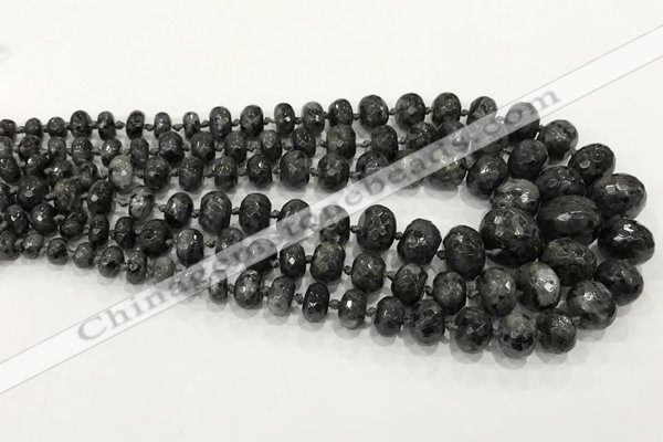 CCN5177 5*8mm - 14*20mm faceted rondelle candy jade graduated beads