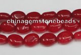 CCN518 15.5 inches 8*10mm oval candy jade beads wholesale