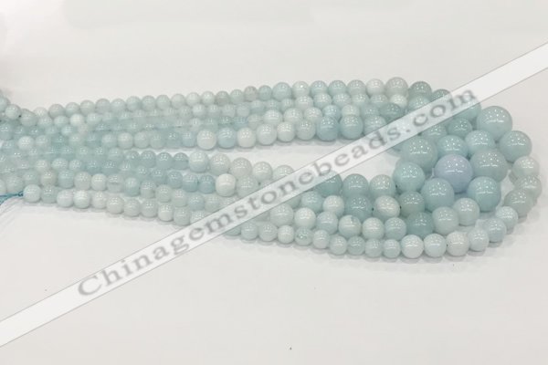 CCN5187 6mm - 14mm round candy jade graduated beads