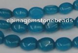 CCN521 15.5 inches 8*10mm oval candy jade beads wholesale