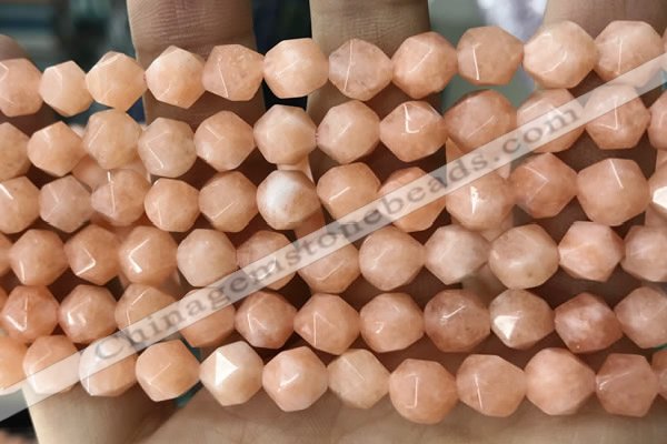 CCN5234 15 inches 8mm faceted nuggets candy jade beads