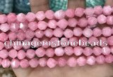 CCN5238 15 inches 8mm faceted nuggets candy jade beads