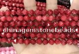 CCN5241 15 inches 8mm faceted nuggets candy jade beads