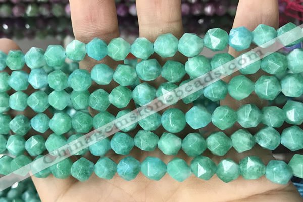 CCN5247 15 inches 8mm faceted nuggets candy jade beads
