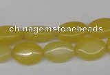 CCN525 15.5 inches 10*14mm oval candy jade beads wholesale