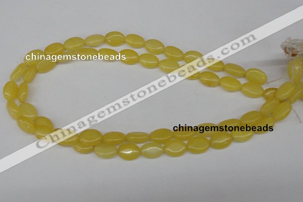 CCN525 15.5 inches 10*14mm oval candy jade beads wholesale