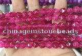 CCN5257 15 inches 8mm faceted nuggets candy jade beads