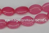 CCN526 15.5 inches 10*14mm oval candy jade beads wholesale