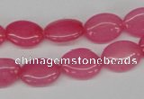 CCN526 15.5 inches 10*14mm oval candy jade beads wholesale