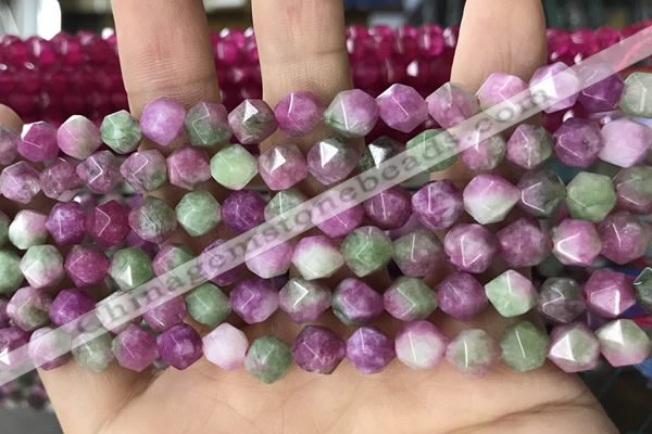 CCN5262 15 inches 8mm faceted nuggets candy jade beads