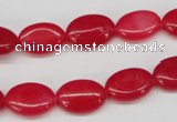 CCN528 15.5 inches 10*14mm oval candy jade beads wholesale