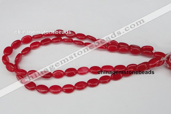 CCN528 15.5 inches 10*14mm oval candy jade beads wholesale