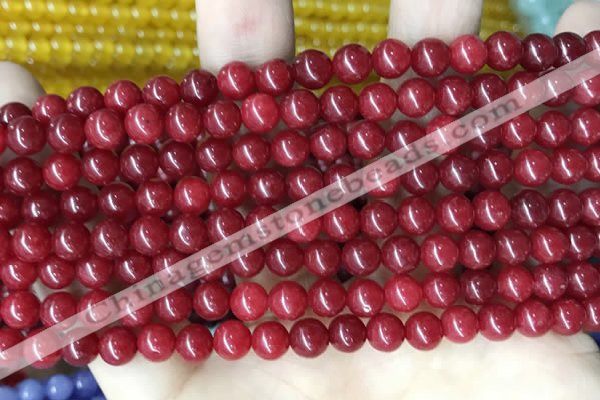 CCN5280 15 inches 6mm round candy jade beads Wholesale