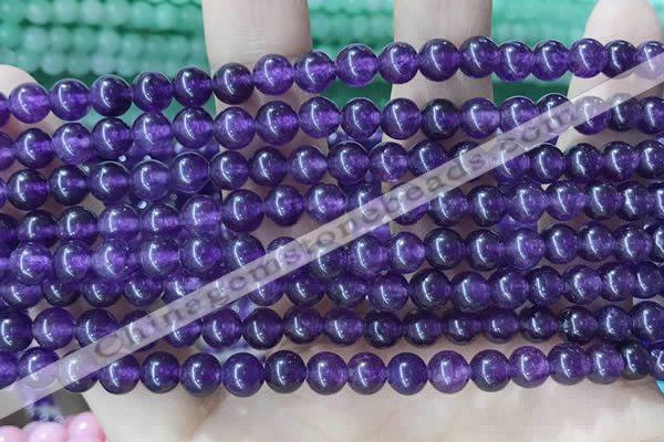 CCN5294 15 inches 6mm round candy jade beads Wholesale