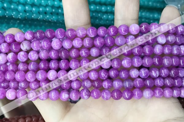 CCN5295 15 inches 6mm round candy jade beads Wholesale