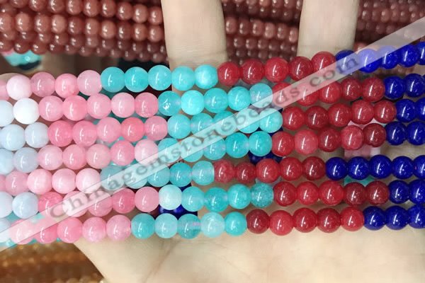 CCN5298 15 inches 6mm round candy jade beads Wholesale