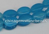 CCN531 15.5 inches 10*14mm oval candy jade beads wholesale