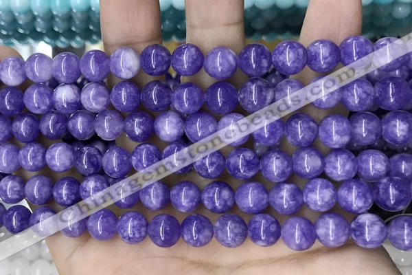 CCN5358 15 inches 8mm round candy jade beads Wholesale