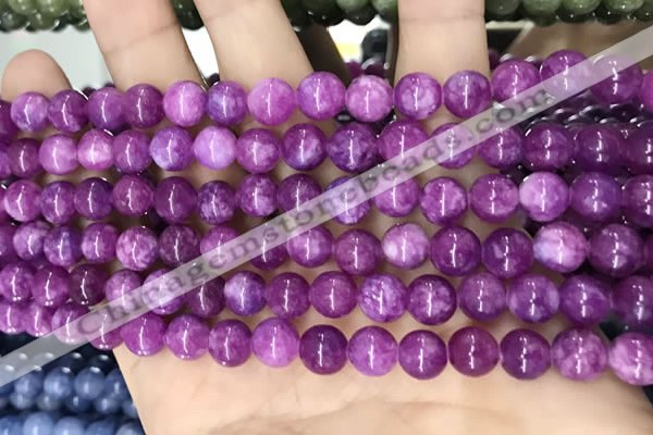 CCN5363 15 inches 8mm round candy jade beads Wholesale