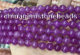 CCN5366 15 inches 8mm round candy jade beads Wholesale