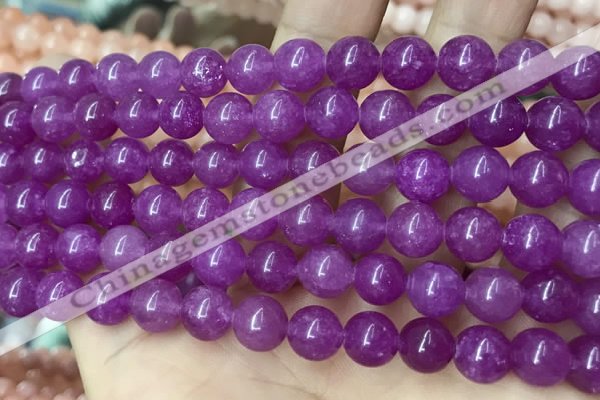 CCN5366 15 inches 8mm round candy jade beads Wholesale