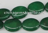 CCN539 15.5 inches 15*20mm oval candy jade beads wholesale