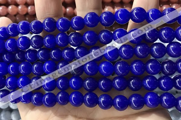 CCN5437 15 inches 8mm round candy jade beads Wholesale