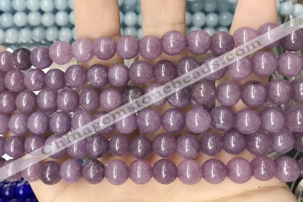 CCN5445 15 inches 8mm round candy jade beads Wholesale