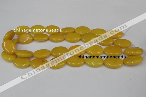 CCN545 15.5 inches 18*25mm oval candy jade beads wholesale