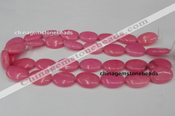 CCN546 15.5 inches 18*25mm oval candy jade beads wholesale