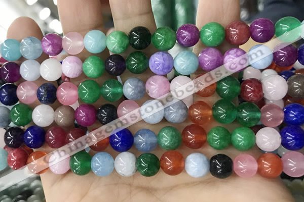 CCN5469 15 inches 8mm round candy jade beads Wholesale
