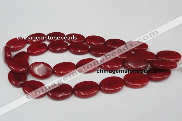 CCN547 15.5 inches 18*25mm oval candy jade beads wholesale