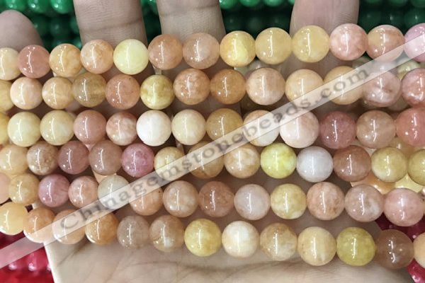 CCN5474 15 inches 8mm round candy jade beads Wholesale