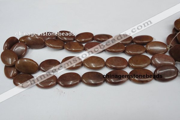 CCN550 15.5 inches 18*25mm oval candy jade beads wholesale