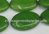 CCN553 15.5 inches 20*30mm oval candy jade beads wholesale