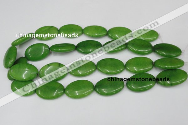 CCN553 15.5 inches 20*30mm oval candy jade beads wholesale