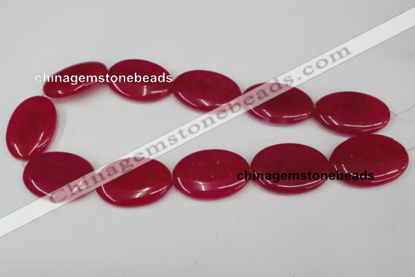CCN555 15.5 inches 25*35mm oval candy jade beads wholesale