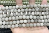 CCN5578 15 inches 8mm round matte candy jade beads Wholesale