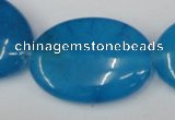 CCN559 15.5 inches 25*35mm oval candy jade beads wholesale