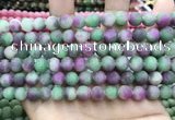 CCN5622 15 inches 8mm round matte candy jade beads Wholesale