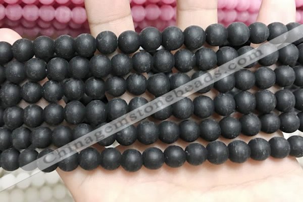 CCN5631 15 inches 8mm round matte candy jade beads Wholesale