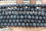 CCN5632 15 inches 8mm round matte candy jade beads Wholesale