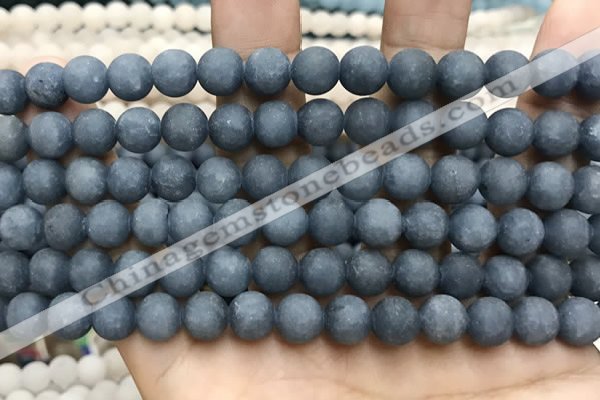 CCN5632 15 inches 8mm round matte candy jade beads Wholesale