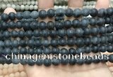 CCN5635 15 inches 8mm round matte candy jade beads Wholesale